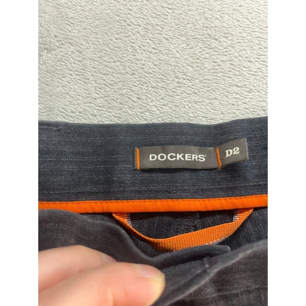 Dockers D3 Classic Fit Pants Men's 38x34 Gray Pleated D2 Preppy